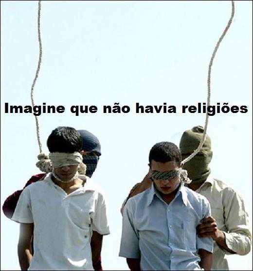 Imagine um mundo sem religião